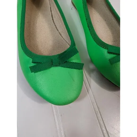 Crewcuts Lime Green Ballet Flats Big Kids 2 - Picture 8 of 8